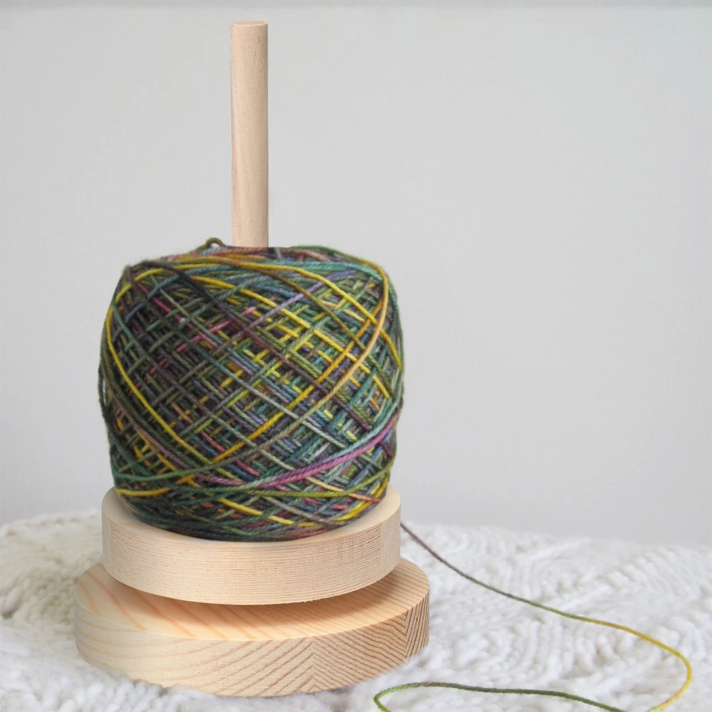 Деревянная пряжа для спиннинга держатель шпули бытовые портативные Твердые