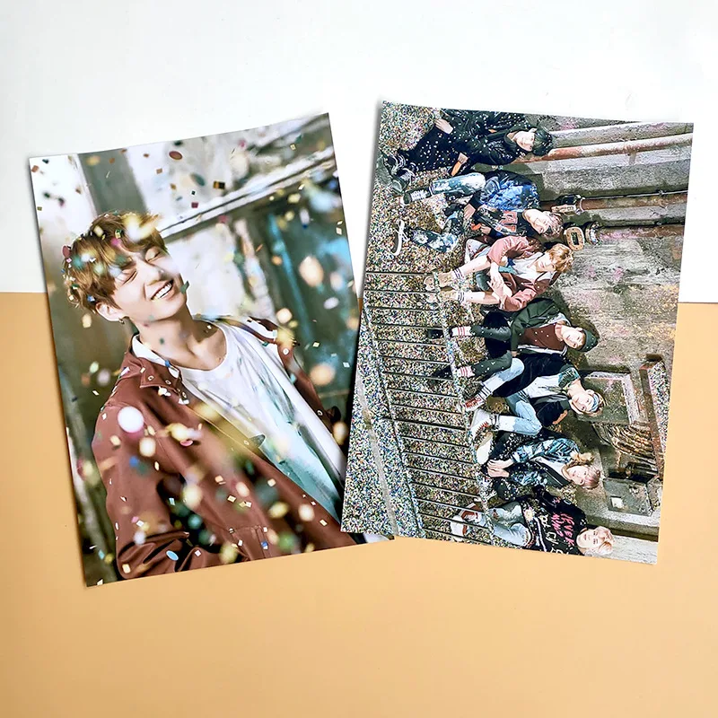 2 шт./компл. Kpop Bangtan Boys Love Yourself New Photo альбом HD постер настенный стикер s клейкий обои