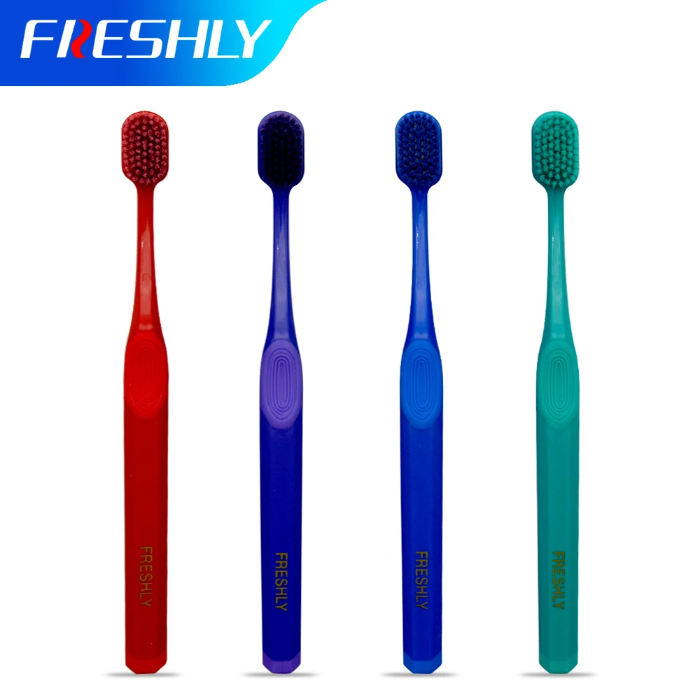Свежезубная щетка Экологичная Мягкая щетина чистые десны для взрослых средняя