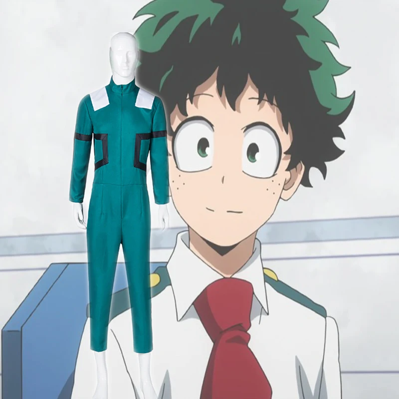 Герой Hero Академия Izuku Midoriya Косплэй костюм Boku без Deku костюм версия II для Хэллоуина вентиляторы вечерние производительность