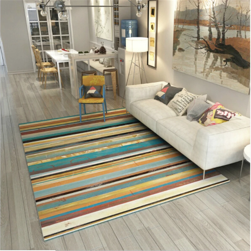 Современные большие коврики для гостиной спальни мягкого бархата с абстрактным