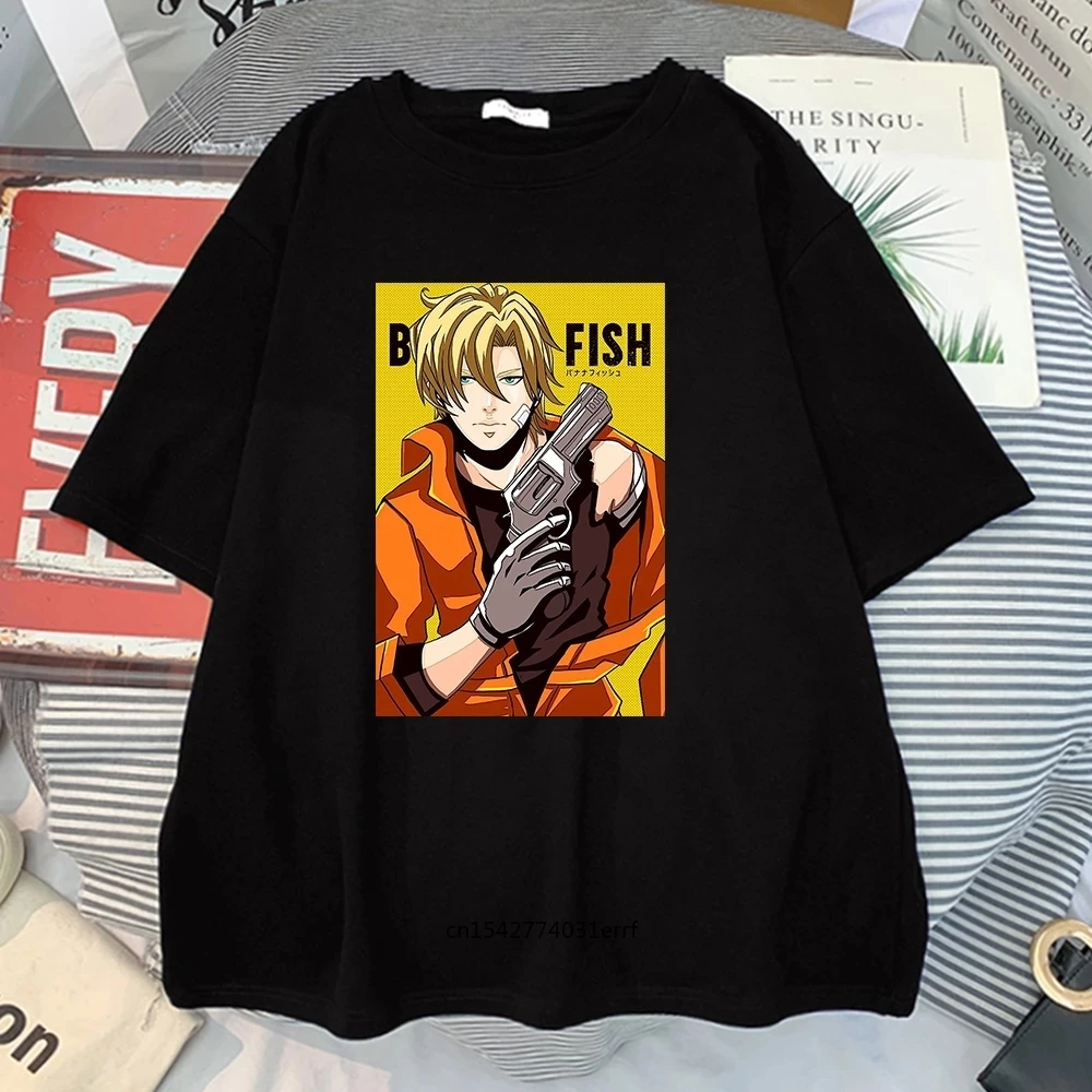 

Banana Fish Ash Anime Printed Tee Shirt Daily Summer Hip Hop Tops