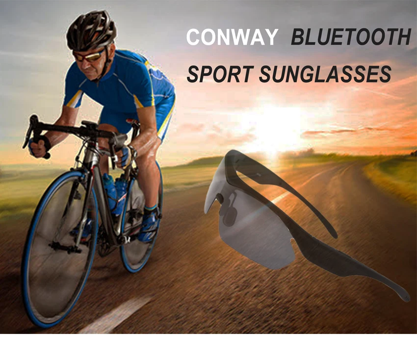 Спортивные солнцезащитные очки Conway, bluetooth-гарнитура, голосовые музыкальные очки, сенсорное управление, умные солнцезащитные очки для рыбалки, гольфа, езды на велосипеде