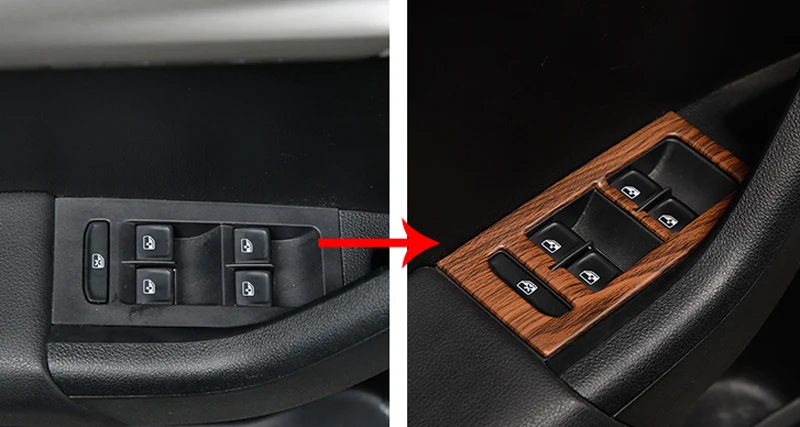 Peach wood pattern for Skoda Octavia 2015-2019 wagon Combi 2017-2019 Interior decoration Glass switch panel decorate | Автомобили и