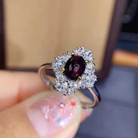 natural black opal gemstone rings ring tfor women real 925 sterling silver fine nice jewelry