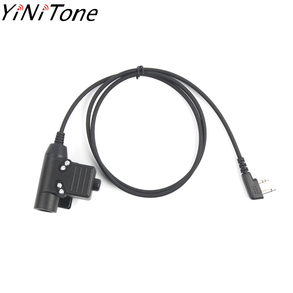 Military Headset U94 PTT For COMTAC MSA EARMOR TCA TRI NATO plug for ICOM IC-V8 IC-V82 IC-F3 SL25 V80