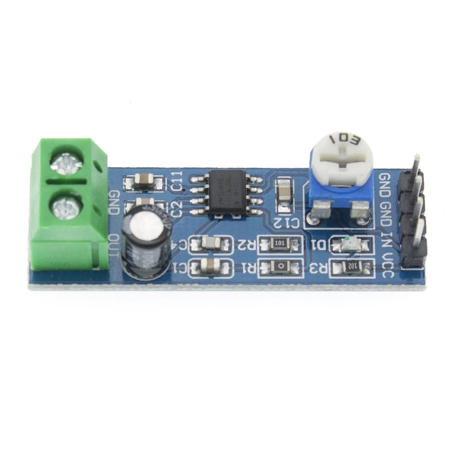 Новый модуль аудиоусилителя LM386 200 раз 5 В 12 в 10 к сопротивление|Интегральные