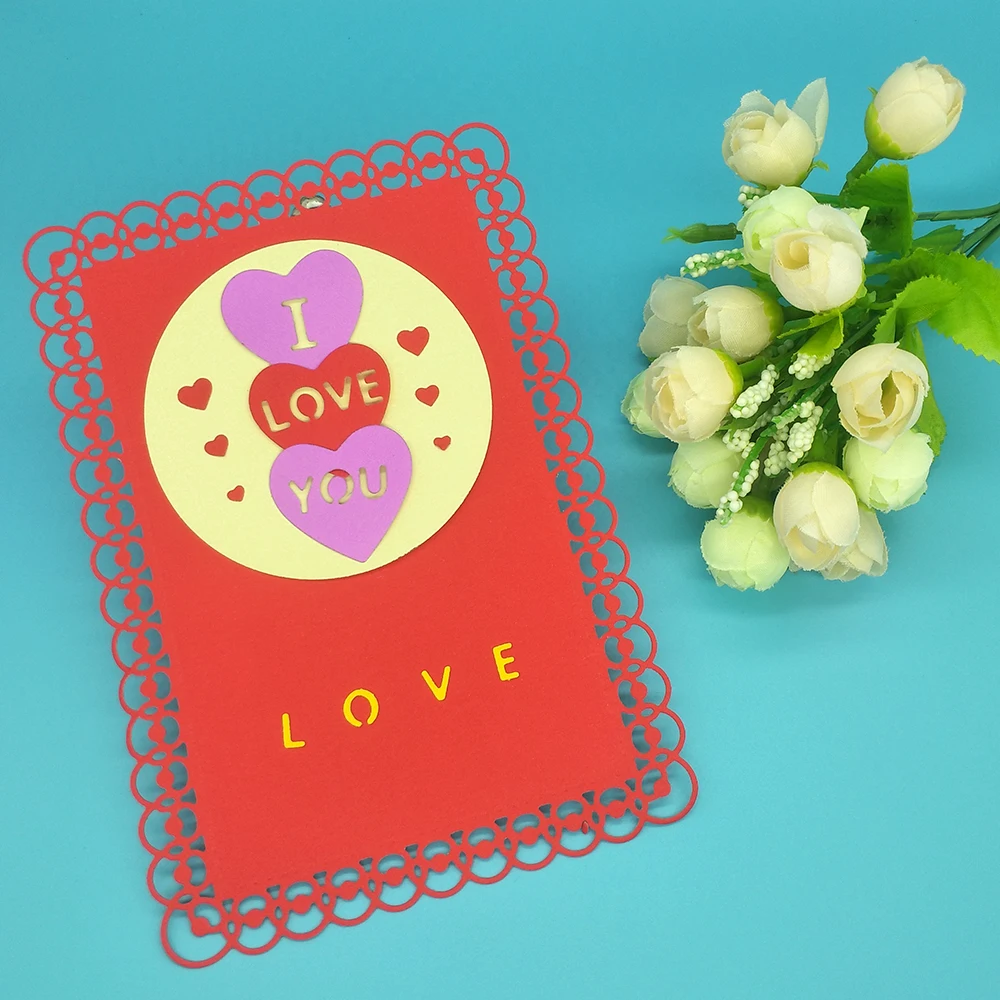 

Peach heart shape with I love you, round shape, metal cutting dies, scrapbook, paper gift card, DIY decorative diesing template