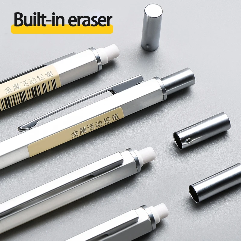 

Zanken mechanical pencil 0.5 press type student use drawing stroke professional art supplies 0.7 calligraphy test use