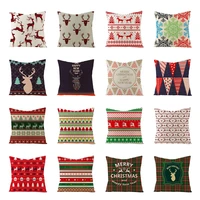 christmas cushion cover bohemia grid deer pillow covers home decor 4545cm geometric snowflake tree sofa car throw pillowcase
