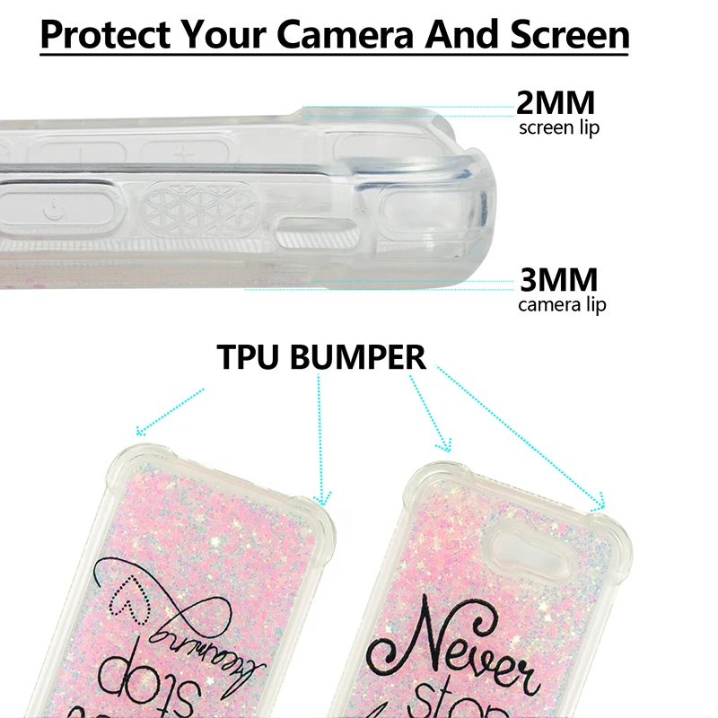 Shockproof Cases for Samsung Galaxy J3 J5 J7 2017 U.S Eu Version Quicksand Case Pattern Back Cover Shell | Мобильные телефоны и