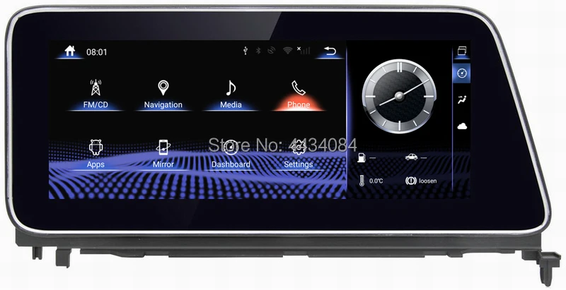Ouchuangbo Автомобильная gps магнитола для Lexus RX 200T RX200 RX200t 450H 2016 с поддержкой 8 ядер 4 + 64