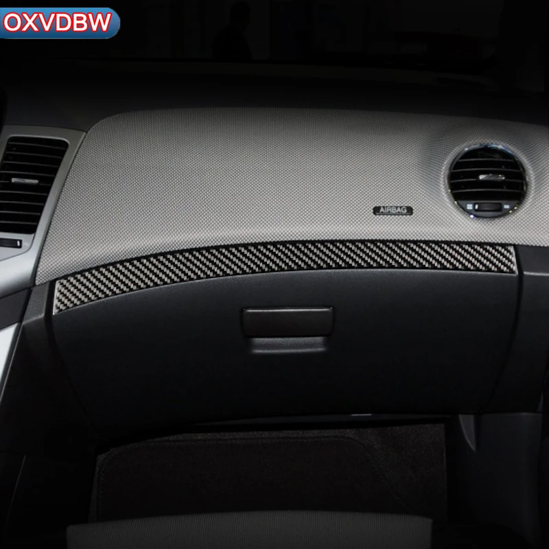 For chevrolet cruze accessories car-styling Carbon Fiber interior trim Center Console CD Air Gear Panel Sticker 2009 10121314 15 |