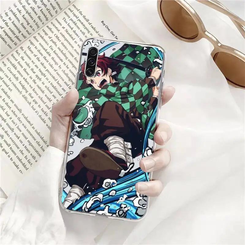 

Anime Demon Slayer Comics Phone Case Transparent for Samsung A71 S9 10 20 HUAWEI p30 40 honor 10i 8x xiaomi note 8 Pro 10t 11