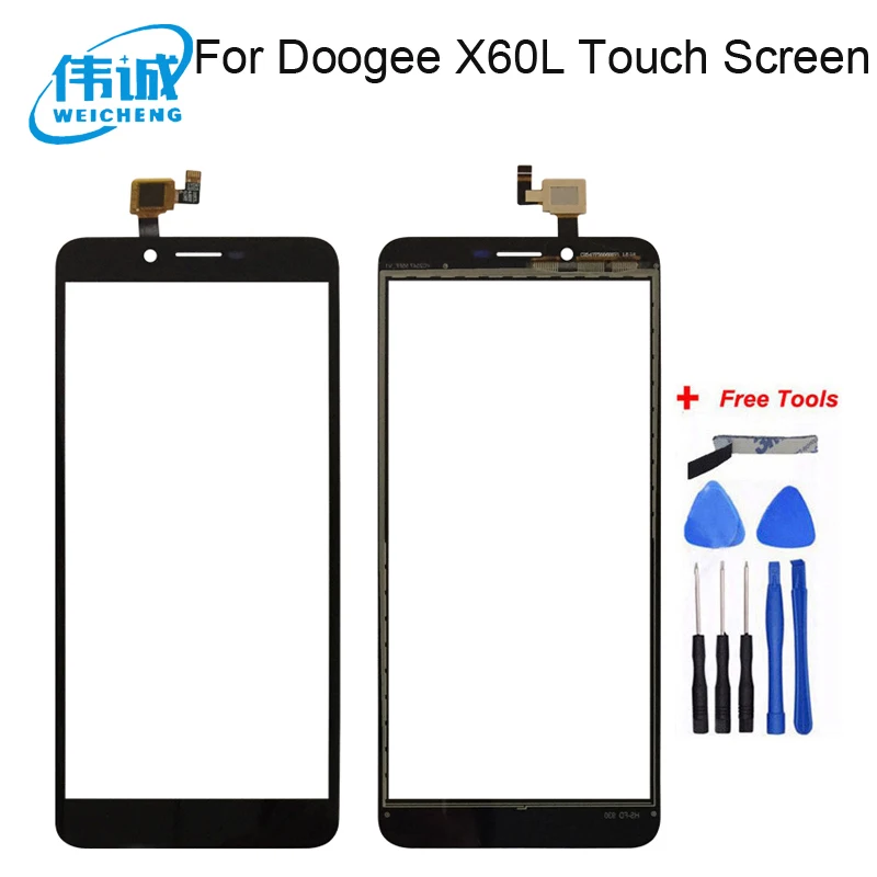 WEICHENG 5 ''черный сенсорный экран Для Doogee X60L идеальные запасные части сенсорная