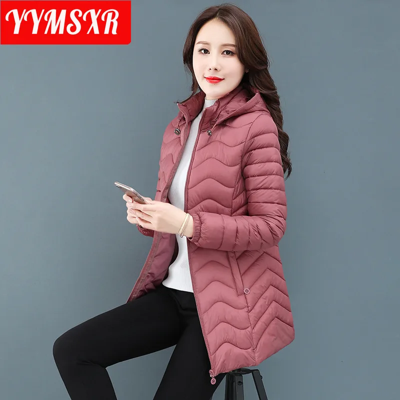 High Quality Winter Clothing 2022 New Hooded Mid-length Ladies  Cotton Coat Women Thicken, Warm Elegant and Casual
