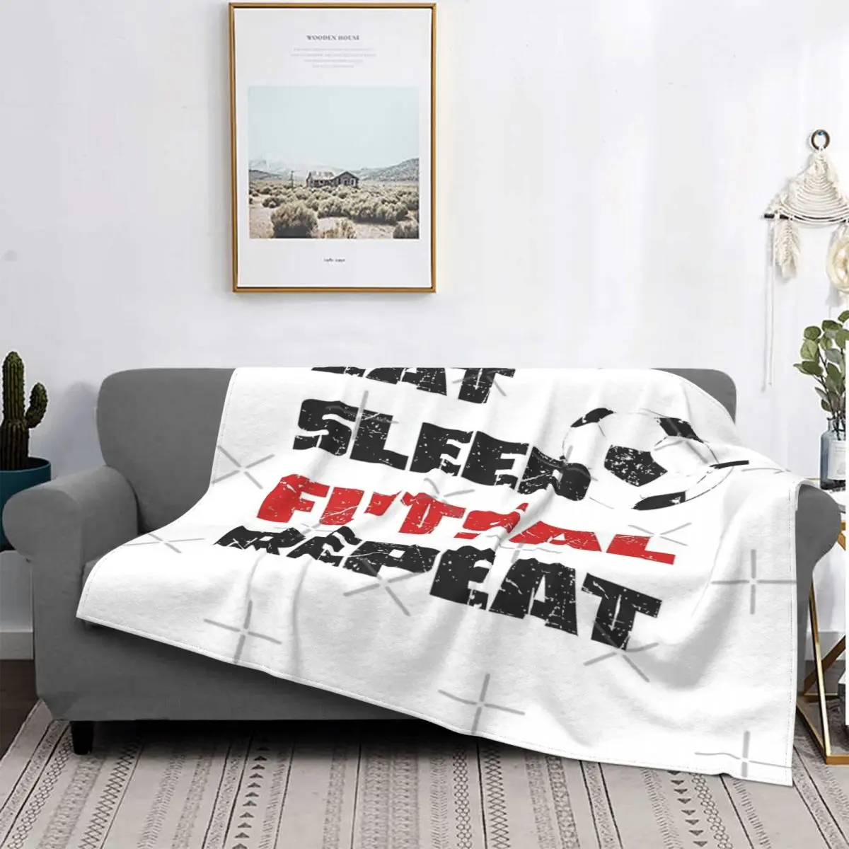 

Eat Sleep Futsal Repeat Ad 2-Manta para cama, colcha a cuadros de muselina, Picnic, manta Kawaii, edredones y colcha