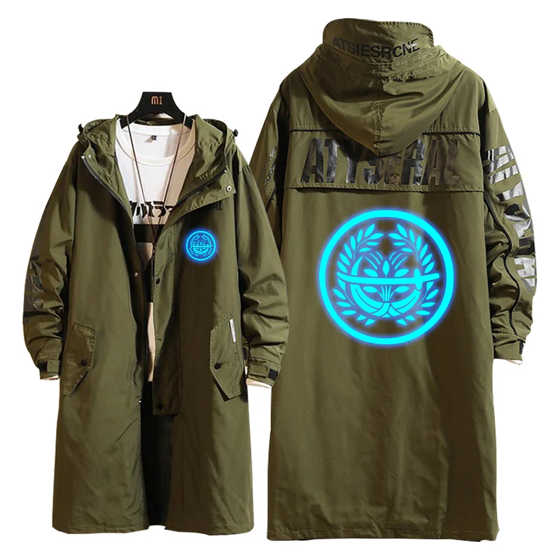 

Windbreaker Touken Ranbu Online Cosplay Hot Sale Hoodie Unisex Overcoat New Style Printing Zipper Coat Polyester Sweater