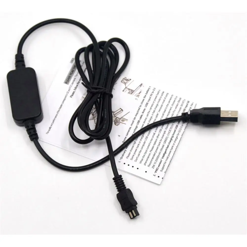 

AC-L20 AC-L200 AC-L25 5V USB Cable Adapter for Sony DSC-HX200 DSC HX100 HDR-CX105 FDR-AX100 FDR-AXP35 HDR-C6 VG900