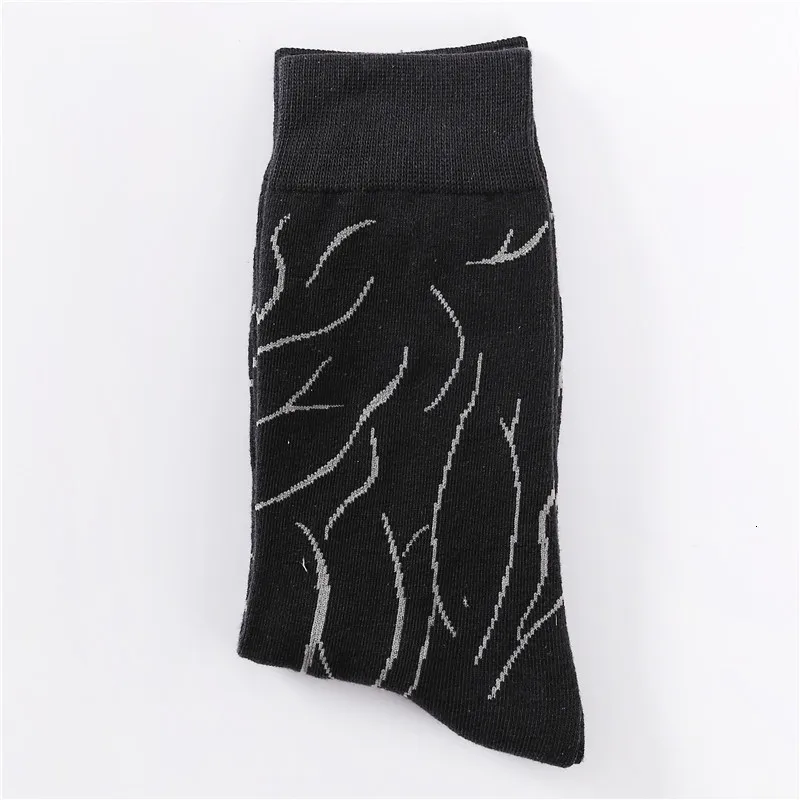 Зимние Модные персональные носки для мужчин и женщин с натуральным рисунком Happy