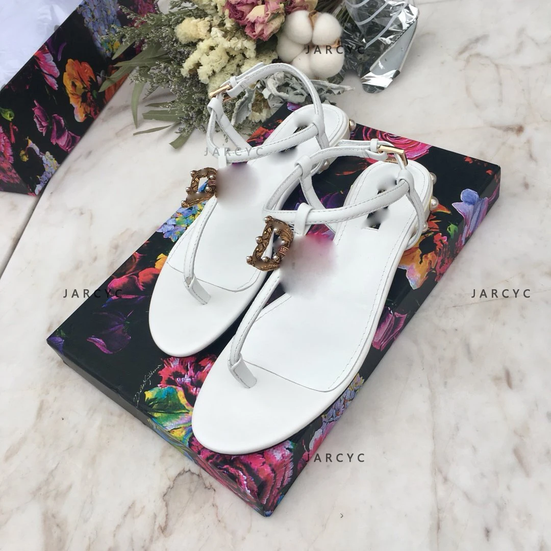 Летние сандалии на плоской подошве женская обувь коллекция 2019 года роскошные