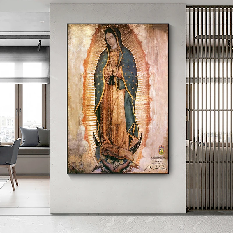 Картина маслом на холсте Гуадалупе известные принты и постер Настенная картина