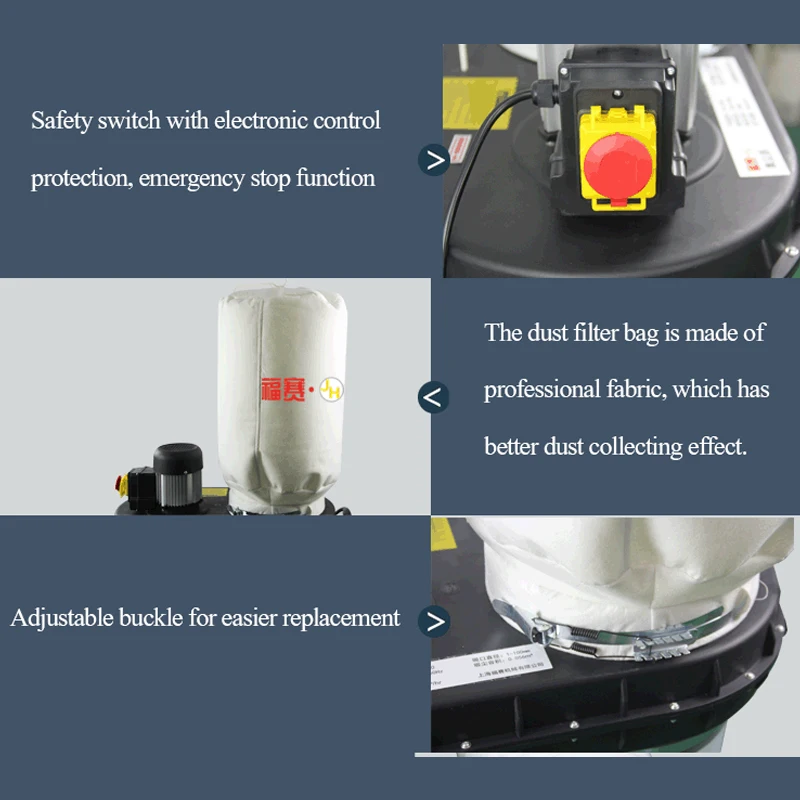 

Woodworking Vacuum Cleaner Multifunction Dust Collector Industry Dust Collector Dust Removal Equipment Mobile Vacuum Cleaner