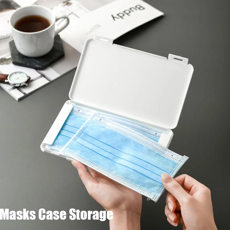 

Portable Face Masks Case Storage Container Anti-dust Disposable Mask Storage Box Dustproof Holder