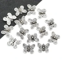 10pcs alloy butterfly shape pendant popular metal products charms for jewelry making handmade diy necklace bracelet accessories
