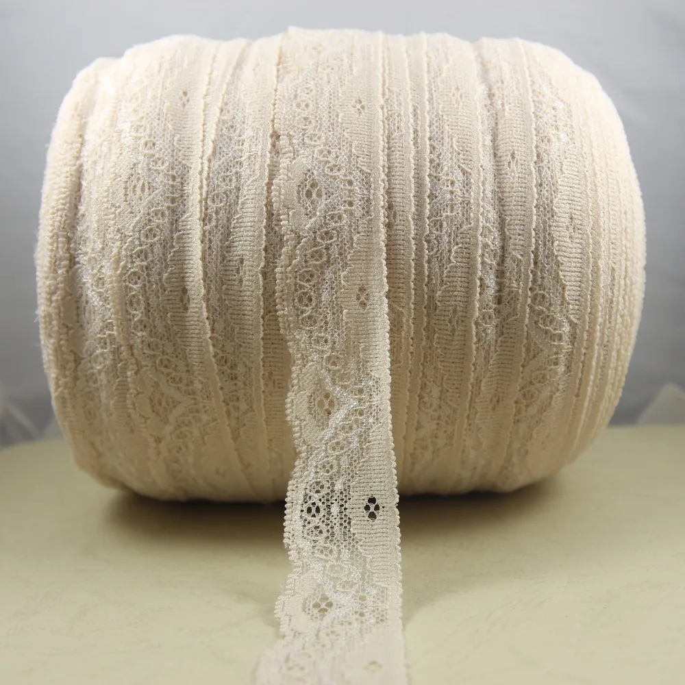 

Рулон 340 размеров 28 мм Ширина плоть Цвет эластичный стрейч кружево отделка шитье повязка на голову из эластичного кружева K05