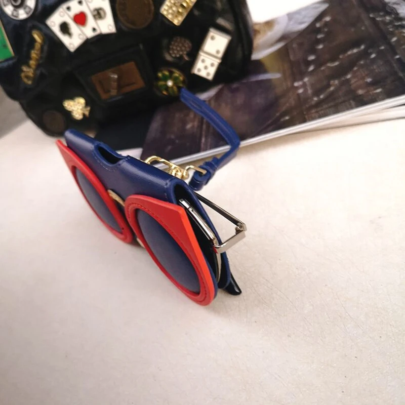 

2020 New Dropshipping PU Leather Flower Eyeglasses Case Ins Popular Cute Cartoon Animal Women Sunglasses Protection Glasses Bags