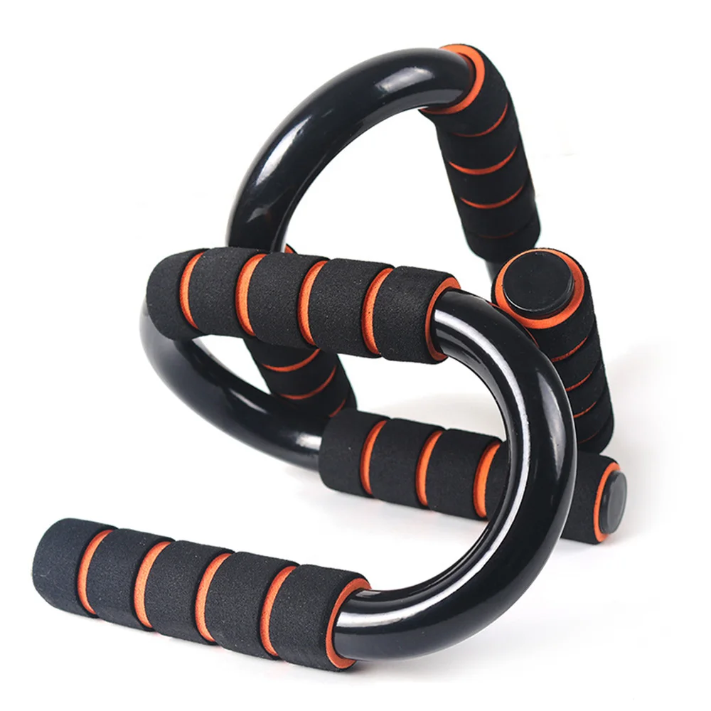 

1 Pair S-shaped Push-up Bar Stands Push Up Chest Bar Handle Grip Bar Fitness Gym Muscle Training Push-Ups Rack for Body Building