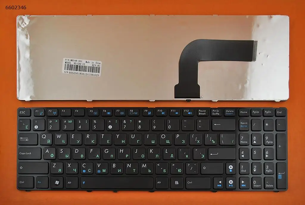 

Русская сменная клавиатура для ASUS G60 N53 k53s K52 X61 N61 Глянцевая черная рамка