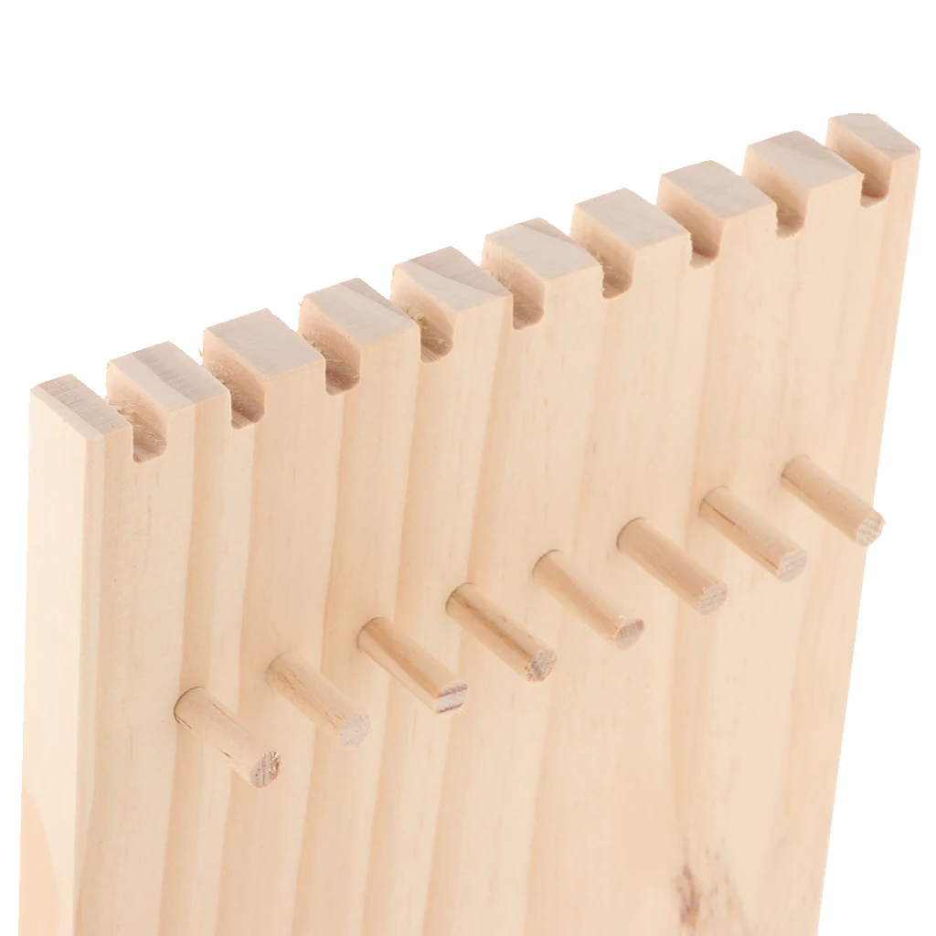 

Wooden Necklace Organizer Storage Showcase Jewelry Tower Display Stand Rack