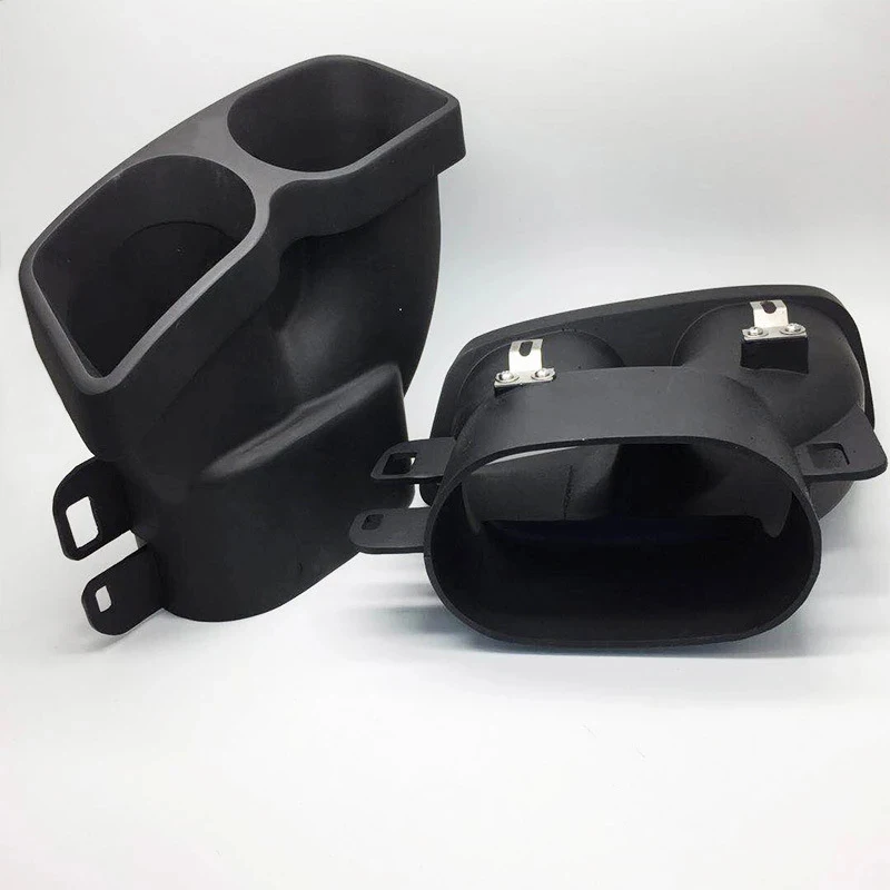 1 пара наконечников для выхлопной трубы серые наконечники из нержавеющей стали 304