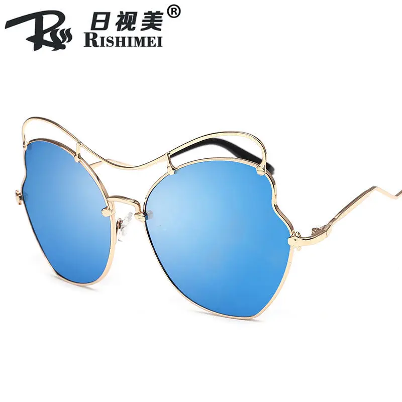 2020 новый стиль крутые женские солнцезащитные очки в форме бабочки Сердце Ретро