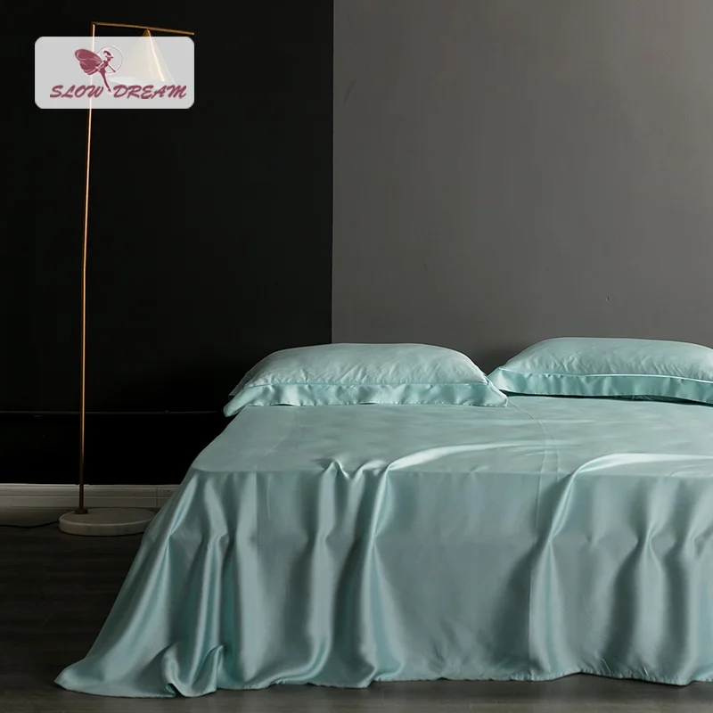 100% шелк натуральная ткань серый роскошный здоровый плоский лист лен двойной