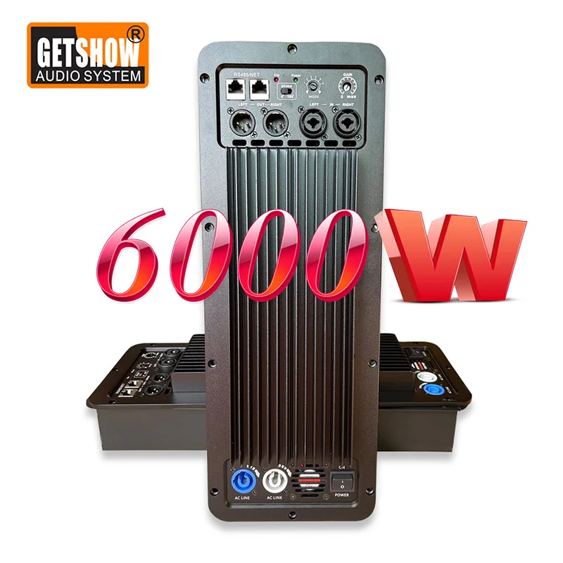 Фото 2 Канальный Профессиональный Усилитель колонок GETSHOW 6000 Вт модуль усилителя для