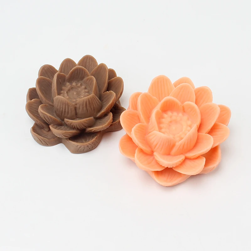 

Molds for Soap Making 3D Lotus Flower Shape Silicone Candle Mould