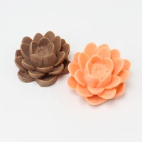molds for soap making 3d lotus flower shape silicone candle mould