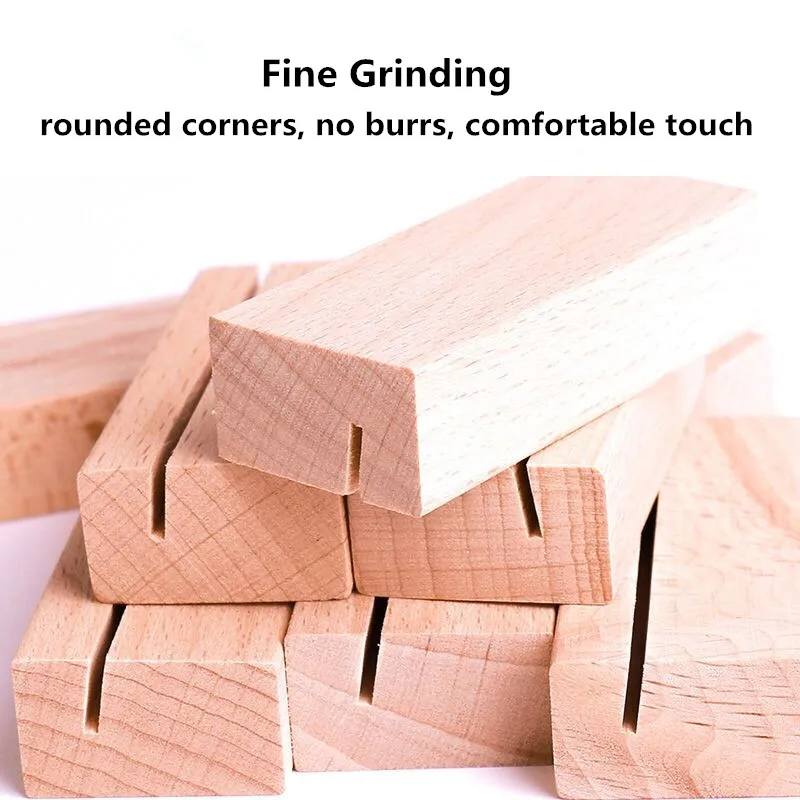 Деревянный держатель для карт настольная подставка номера визитки меню фото |