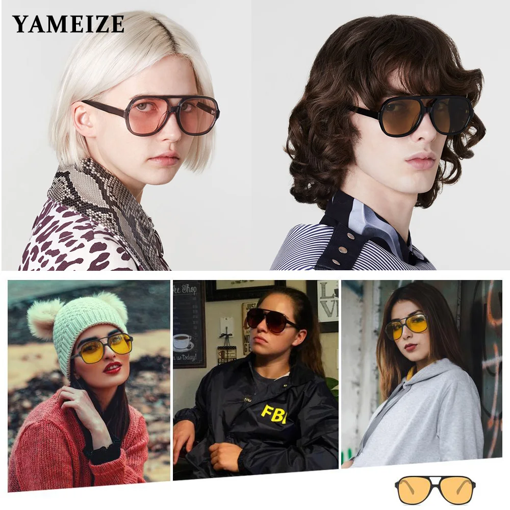 Очки-авиаторы YAMEIZE в стиле ретро для мужчин и женщин винтажные солнцезащитные