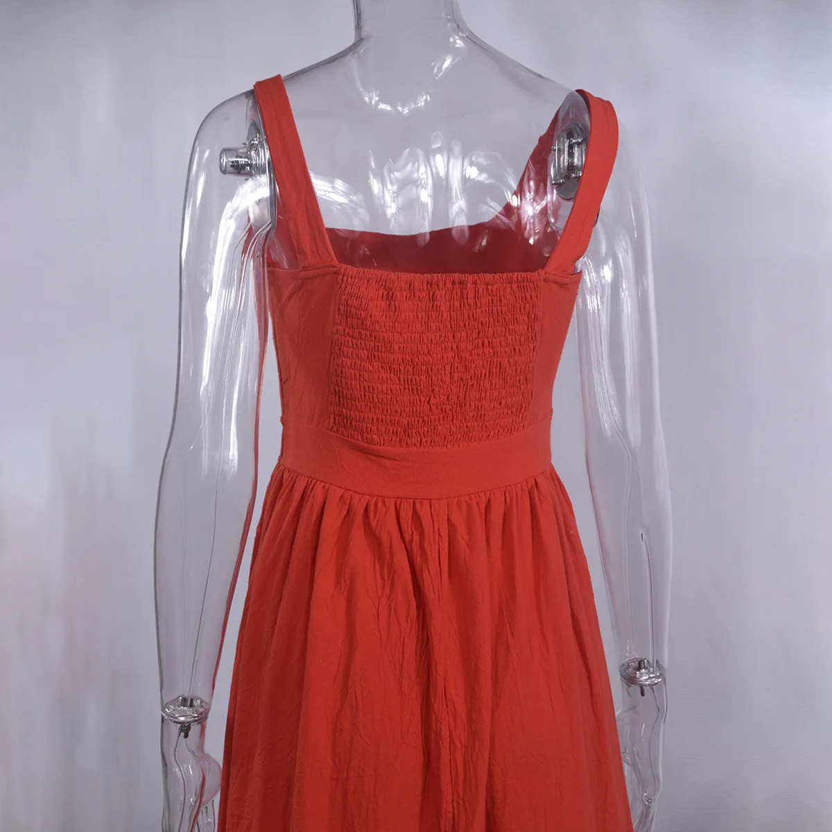 

2021 summer new fashion simple suspender sexy backless dress