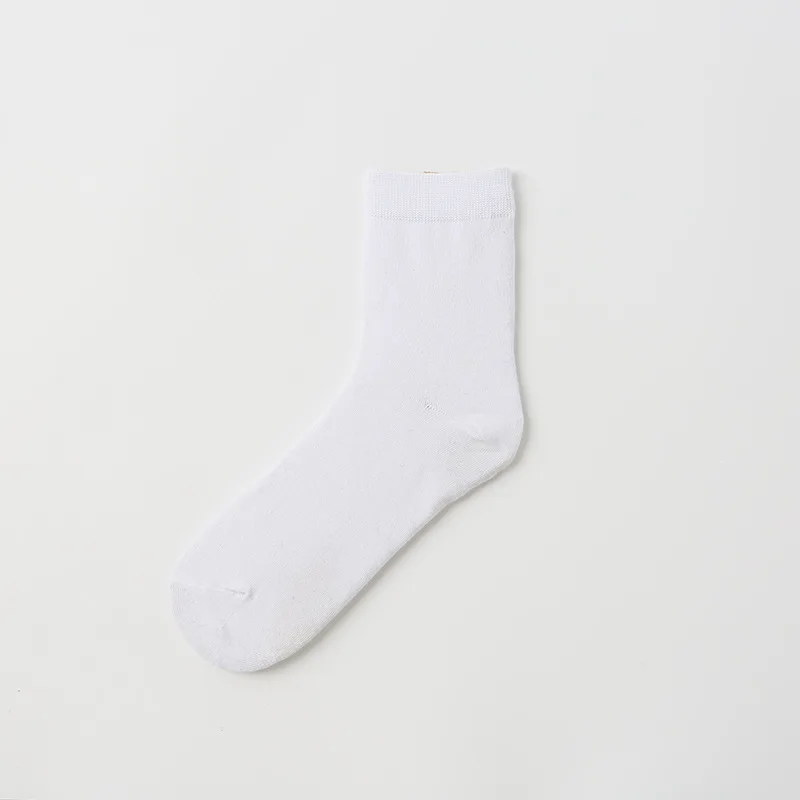 

5 pairs of socks business men's solid color tube socks cotton men's socks breathable and sweat-absorbent wholesale socks