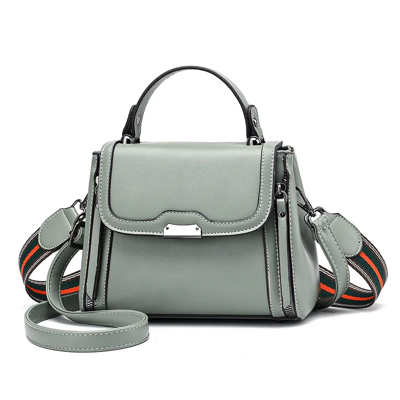 

2021 Trend Double Shoulder Straps Design Small PU Leather Crossbody Bags For Women Lady Shoulder Handbag Female Luxury Flap Bag