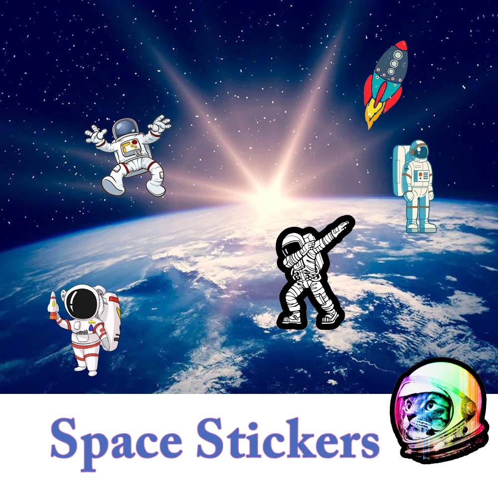 Stickers Kids Toys Laptop Motorcycle Space Unicorn Sticker Scrapbook Skateboard Graffiti Waterproof Stickers Pack 50pcs/Lot