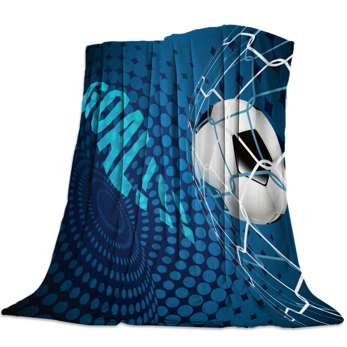 

Soccer Curtains Balls Football Blankets Coverlet Throw Cover Fleece Comfort Warm Room Indoor Couch Home Hall Bedspread Blanket