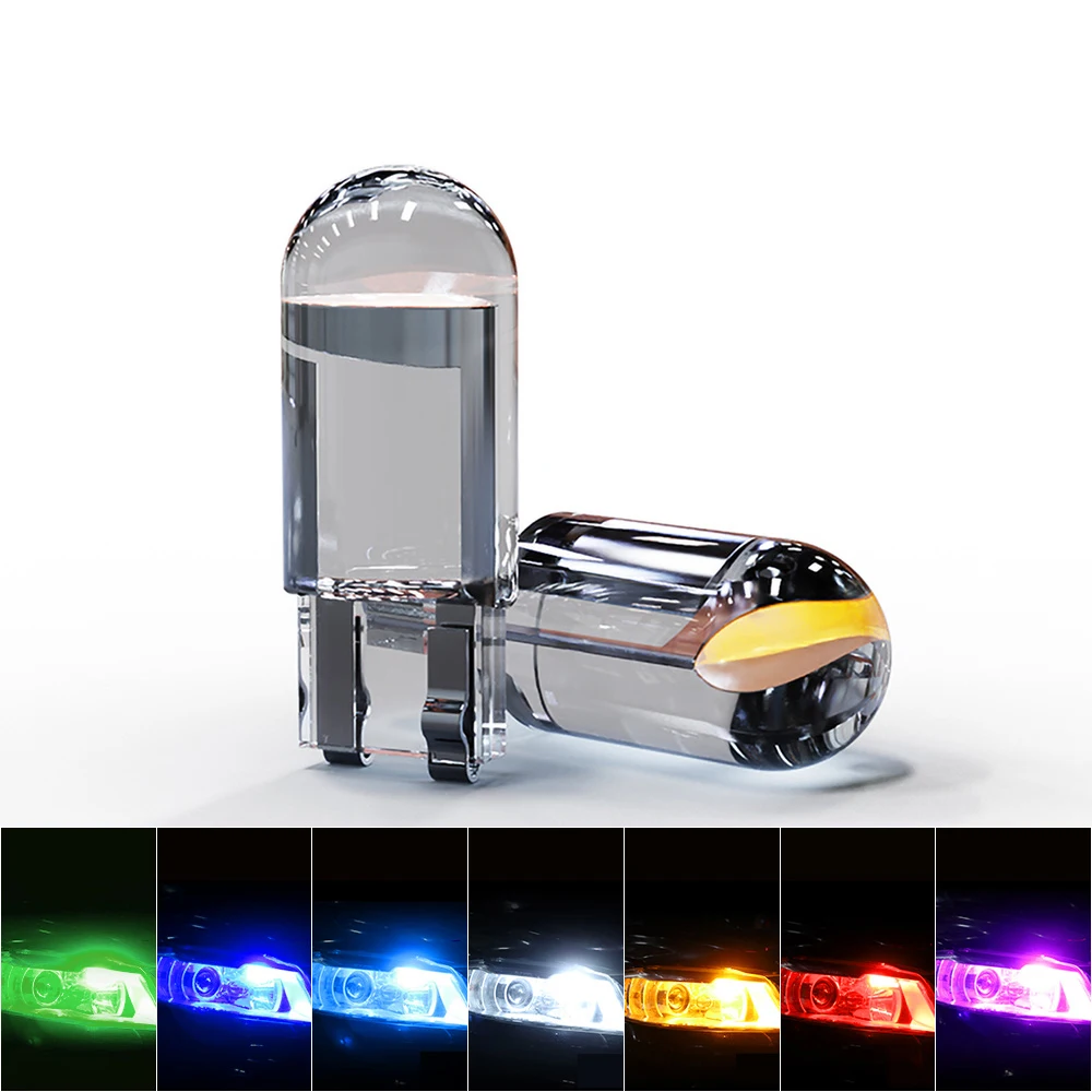 Светодиодная лампа для автомобильного номерного знака T10 COB W5W 194 168 12 В 10 шт. |