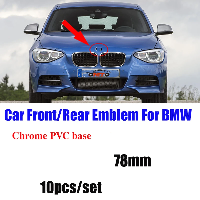 10 шт. 78 мм Автомобильный значок дешевая эмблема на капот логотип переднюю и