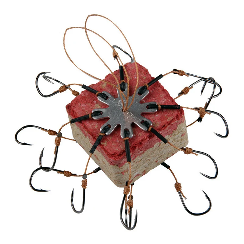 

Lawaia Barbed Hooks Fishing Fish Hook Explosion Hook High Carbon Steel String Hooks Fishing Gear Supplies Set of 16 Hooks